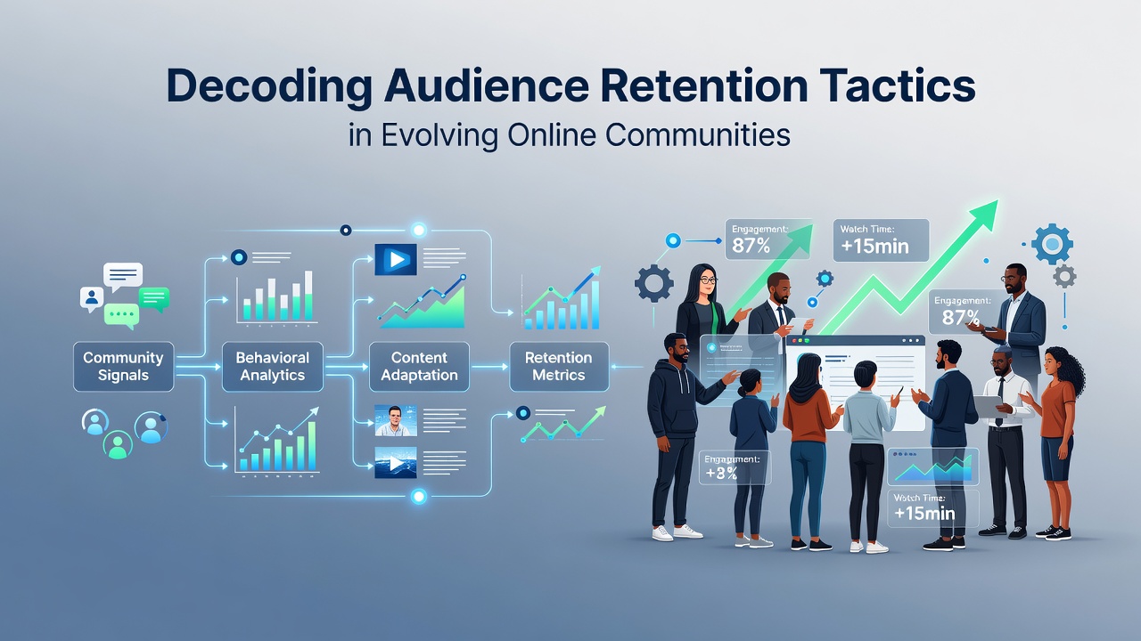 Decoding Audience Retention Tactics in Evolving Online Communities